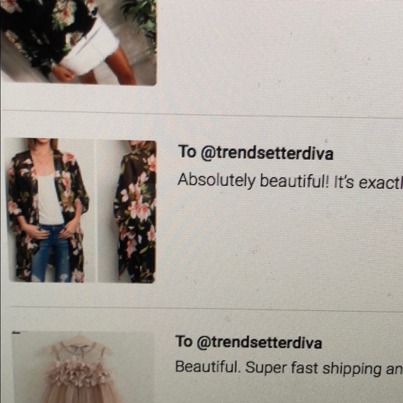 LAST 1! Short sleeve floral print kimono. - Picture 7 of 8